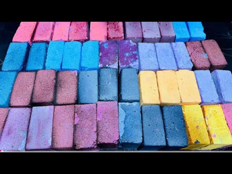 Dyed Soft Colourful Reformed Gym Chalk Compilation @ColourChalk - YouTube