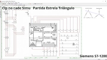 #04 Clp no Cade Simu / Partida Estrela Triângulo / Clp Siemens S7 1200