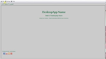 Free Java Desktop Application Template