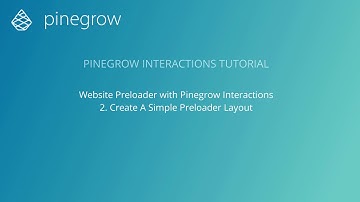 2. HTML Layout and CSS Styling - Loading Screen Pinegrow Interactions Tutorial