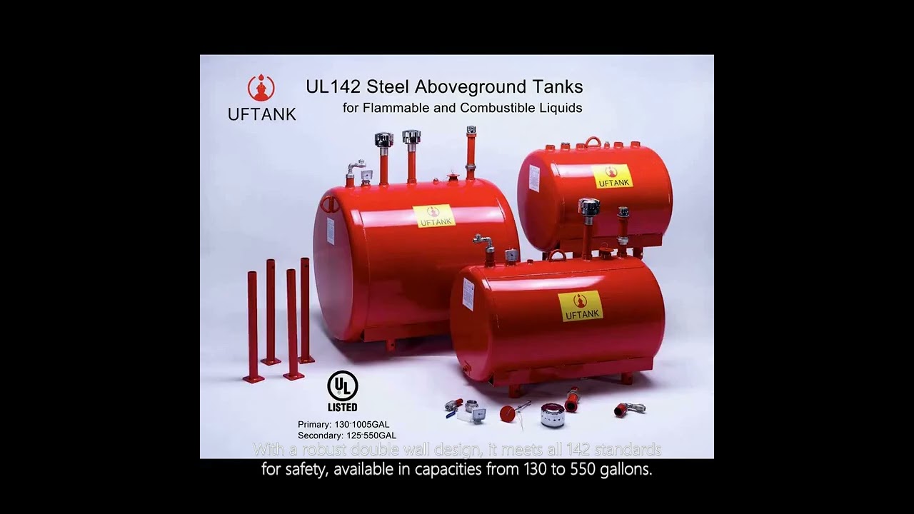 UL Listed Diesel Fuel Tank For Fire Pump Fire Fighting System UF Tank UL 142 Double Wall