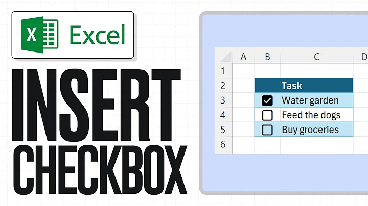 How To Add Checkboxes In Excel (2025)