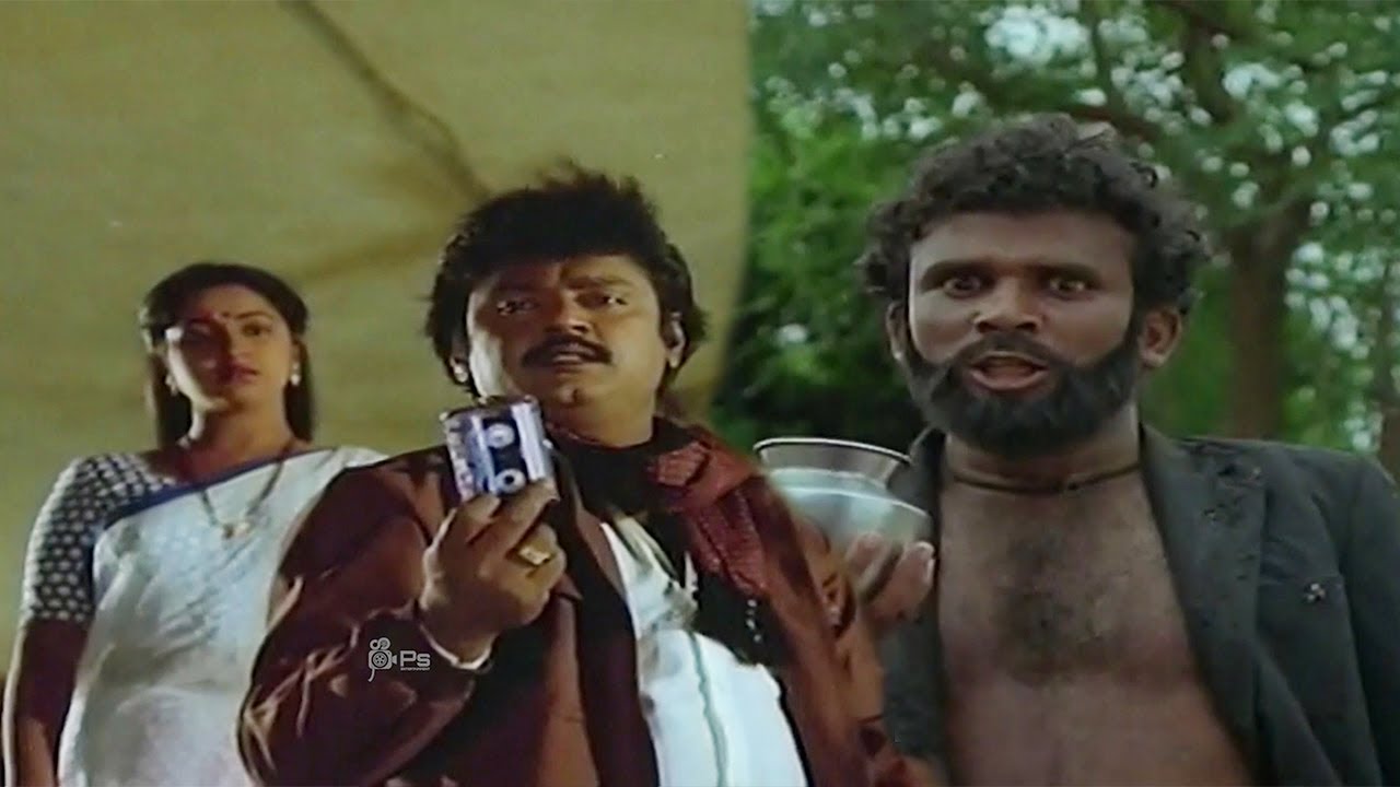 Vijayakanth and Chandrasekar Mass Scenes | Thenpandi Seemaiyile Movie ...