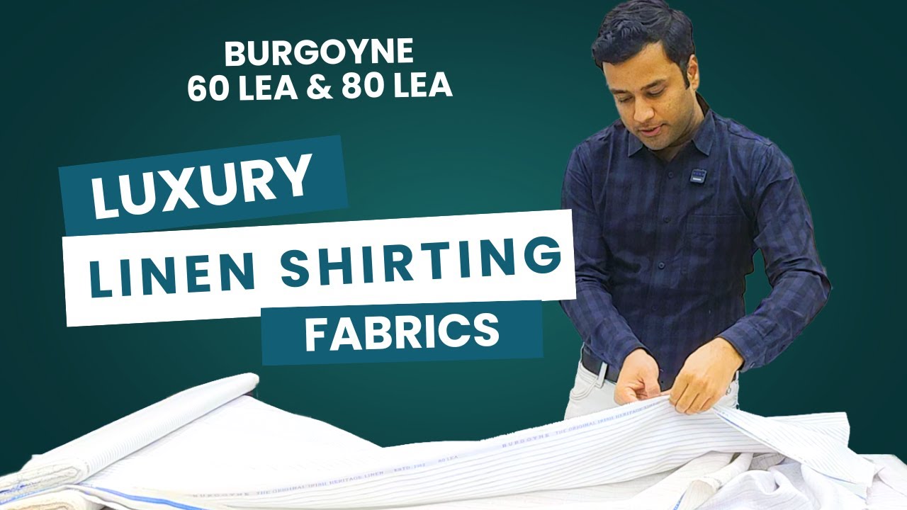 Luxury Linen 60 & 80 LEA Shirt & Kurta Fabrics for Men | Burgoyne | The Libas Store