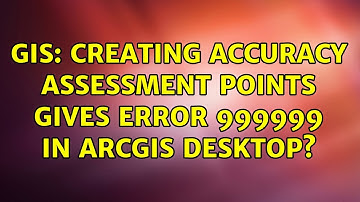 GIS: Creating Accuracy Assessment Points gives Error 999999 in ArcGIS Desktop?