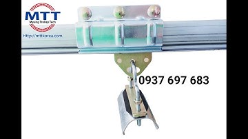 Nối ray chữ C cầu trục - Ray điện hộp kín - Chổi tiếp điện -Ray máng C - Cầu trục - tời điện - Diot