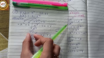 Class 10th To find the remainder and quotient if polynomial p(x) is divided by g(x)