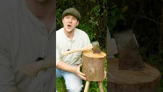 Making A Chopping Block #woodwork #craft #choppingblock #greenwoodwork