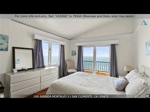 268 Avenida Montalvo 3, San Clemente, CA home video tour