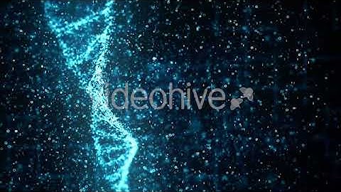 Digital DNA Molecule Structure With Binary Codes