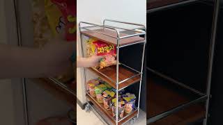 Best Kitchen Storage 🔥 Pull-out dish rack 🎊 Kitchen storage rack #kitchen #rack #shorts 3