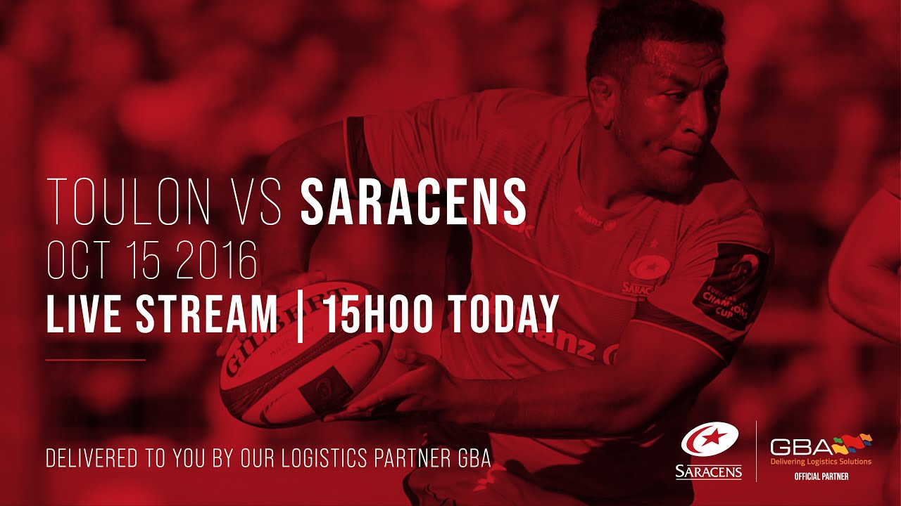 Live Stream Toulon v Saracens Men (2016/17 Champions Cup Pool Stage)