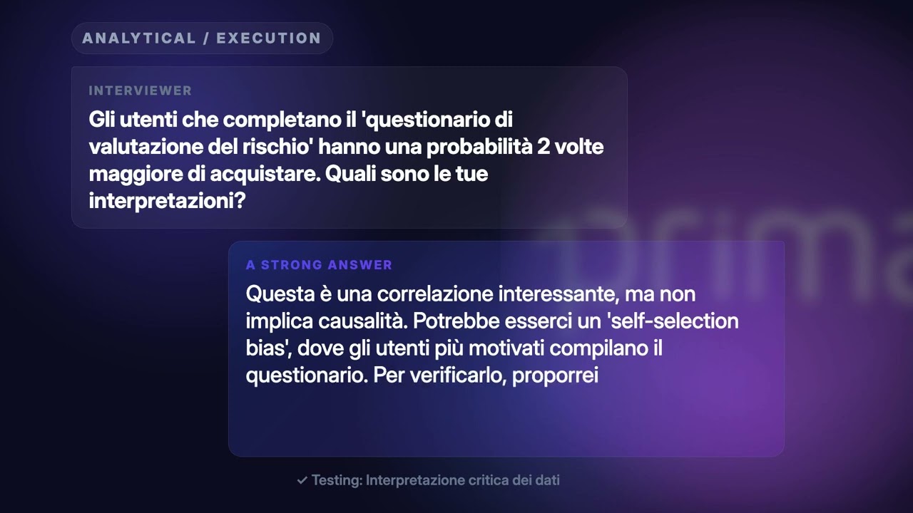 Colloquio Product Manager in Prima Assicurazioni: domande reali e guida 2026