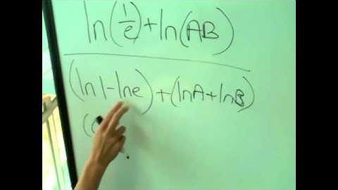 SIMPLIFYING LOGARITHMIC EQUATIONS