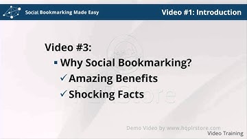 Social Bookmarking Demo Video 1