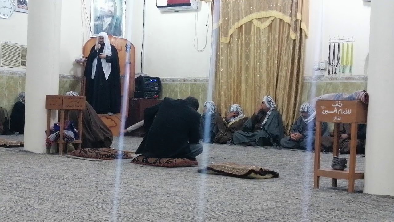 نعي للشيخ صلاح الكرناوي في حسينية الحسن المجتبى عليه السلام أستشهاد الصديقه فاطمة الزهراء