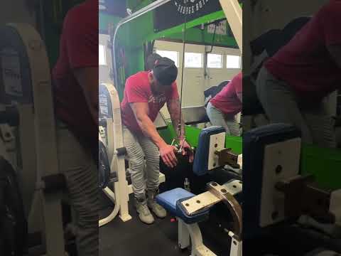 Paulie destroying his arms as he gets ready for his first #NPC show this season #goodthingsarecoming