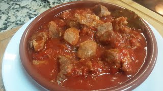 CARNE CON TOMATE  🍅 la recetas que todos me piden, deliciosa 😋 ¡¡ Para chuparse los dedos !!