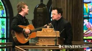 Bono, Stevie Wonder Perform at Shriver Funeral