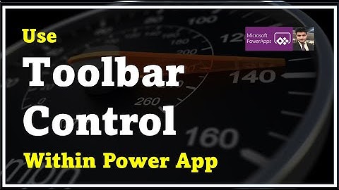 power app toolbar control