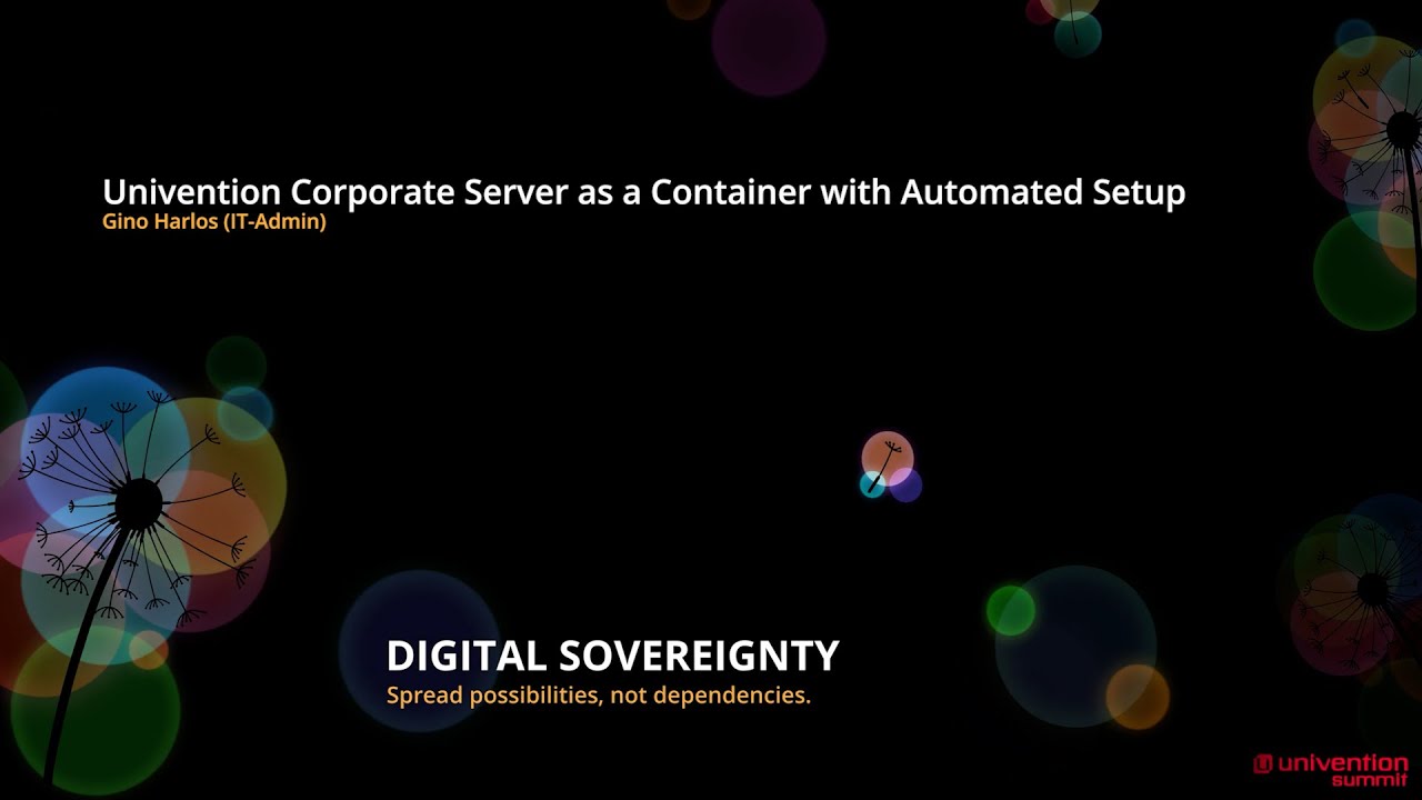 Univention Corporate Server as a Container with Automated Setup - Gino ...