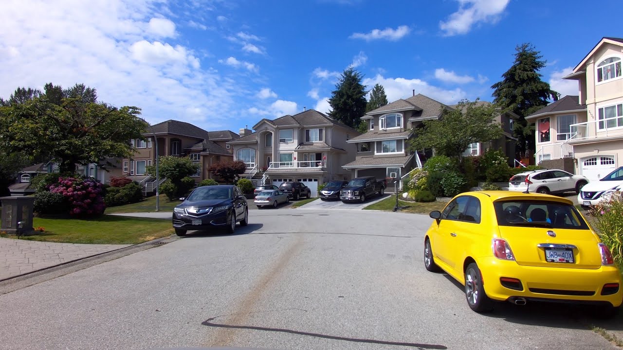 Life in PORT Coquitlam, BC, Canada. Driving Tour of City. Houses