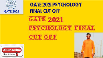 FINAL CUT OFF FOR GATE PSYCHOLOGY ।। SURAJIT JALIK