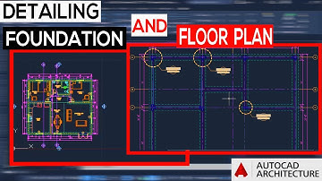 Detailing Foundation And Floor Plan in AutoCAD Architecture 2020 - 2023 ( Episode 13 )