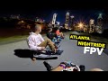 Crazy cart nightride downtown atlanta raw fpv