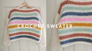 DREAMY CROCHET SWEATER | KNIT-LOOK 🤩 | TUTORIAL STEP BY STEP