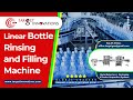 Target Linear Bottle Rinsing and Filling Machine #fillingmachine #fillingsealingmachine #waterbottle