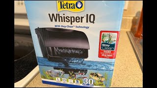 TETRA WHISPER IQ 30 AQUARIUM FILTER!