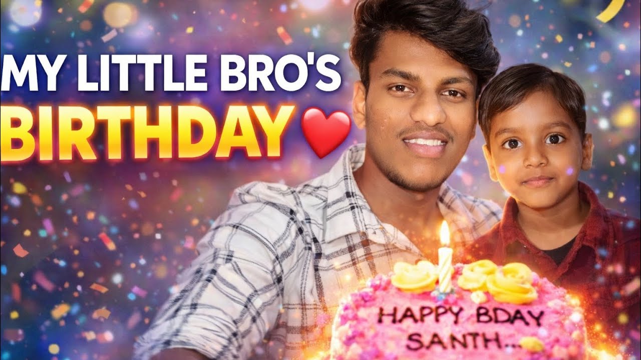 My little brother birthday.... ❤️👌#brother #birthday #kannadavlogs #skytube46
