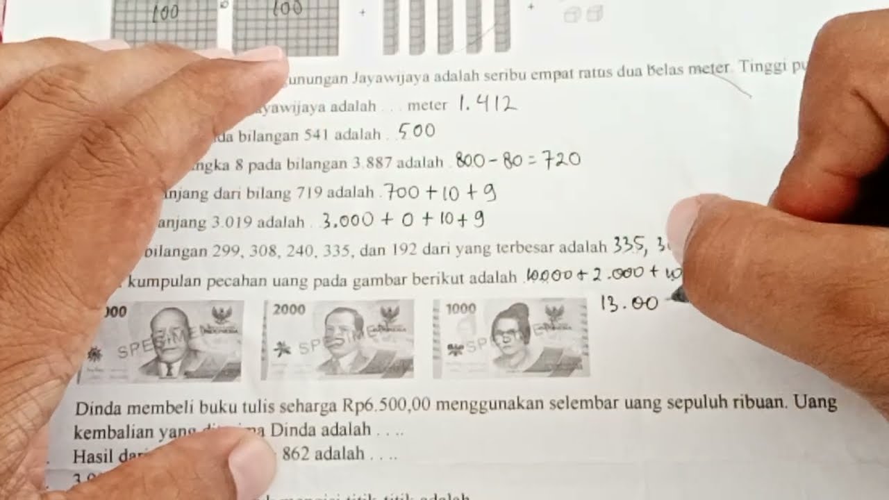 Pembahasan Soal Latihan STS ganjil matematika kelas 3 SD #sekolah #education #maths 