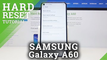 How to Perfrom Factory Data Reset in Samsung Galaxy A60 -  Hard Reset Method