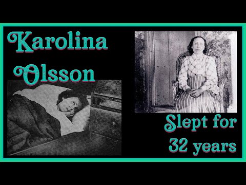 Video: Der Einzigartige Fall Von Carolina Olsson, Die 32 Jahre Lang Geschlafen Hat - Alternative Ansicht
