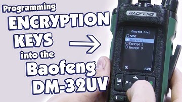 Hoe programmeer ik encryptiesleutels in de Baofeng DM-32UV DMR-radio?
