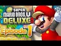 New Super Mario Bros. U Deluxe Gameplay Walkthrough - Episode 1 - Acorn Plains 100% Squirrel Suit!