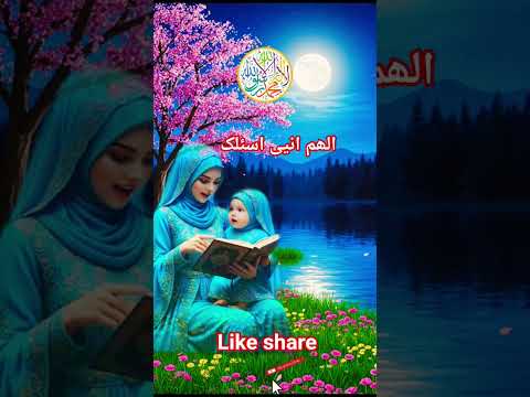 لااله الا الله محمد رسول الله الھم انیی اسئلک المصحف  