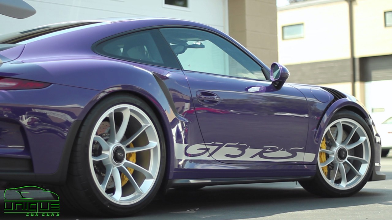 Ultraviolet Porsche GT3 RS Paint Protection wrap and detail Unique