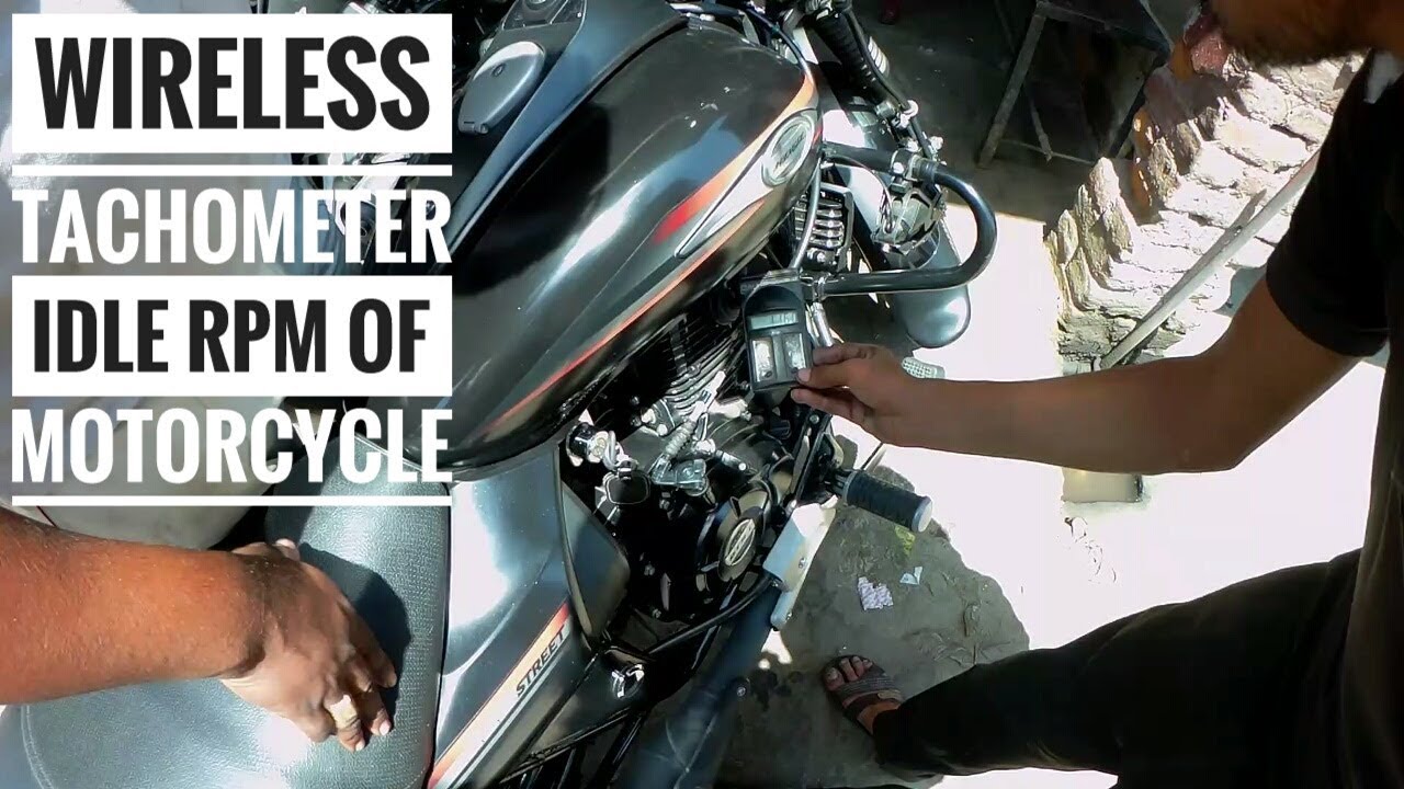 Wireless tachometer For idle RPM check up of any motorcycle YouTube