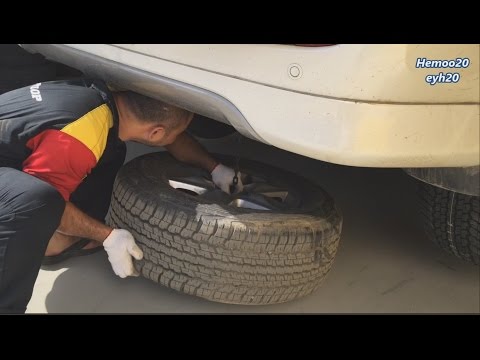 تغيير الإطار الإحتياطي استبنة جيب لاند كروزر   جيب لكزس  570