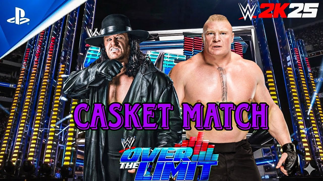 THE DEADMAN RETURNS ⚰️ Casket Match vs Brock Lesnar | WWE 2K25 PS5