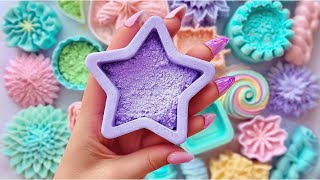 Crushing soap stripes ★ Clay cracking ★ ASMR SOAP ★ SOAP&amp;GLITTER ★ CUTTING SOAP ★