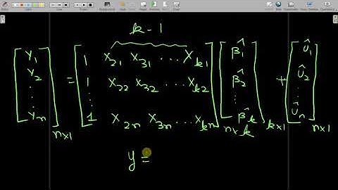 OLS Estimation in Matrix Form