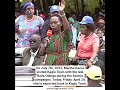 Martha Karua is expected back in Kagio Town. #kagionews