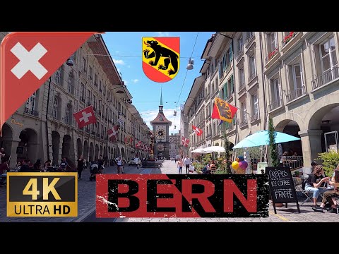 CONDUIRE BERN, Ville Fédérale, Canton de Berne, SUISSE EN 4K 60fps