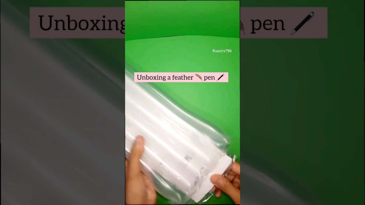 Unboxing a feather 🪶 pen 🖊 