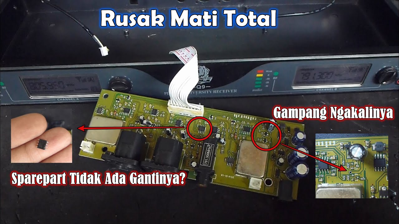 Mic Wireless BMA Q9 Rusak Tidak Hidup YouTube