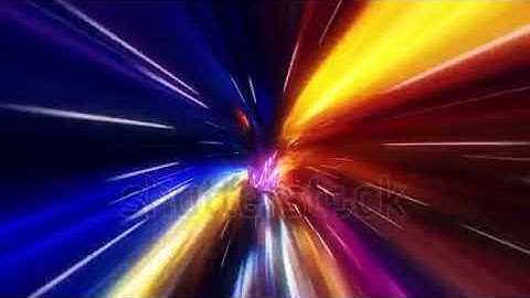 DAVE FX - 3D Colorful Curved Loopable Space Interstellar Wormhole Background V2